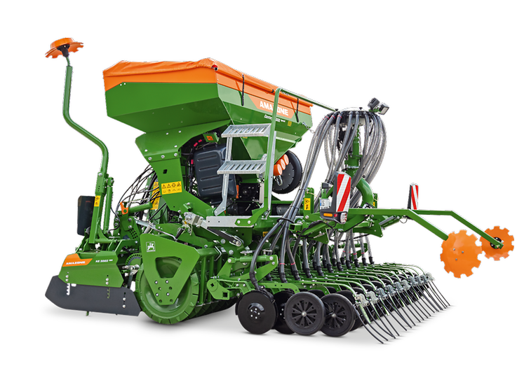 Billede af en lille såmaskine